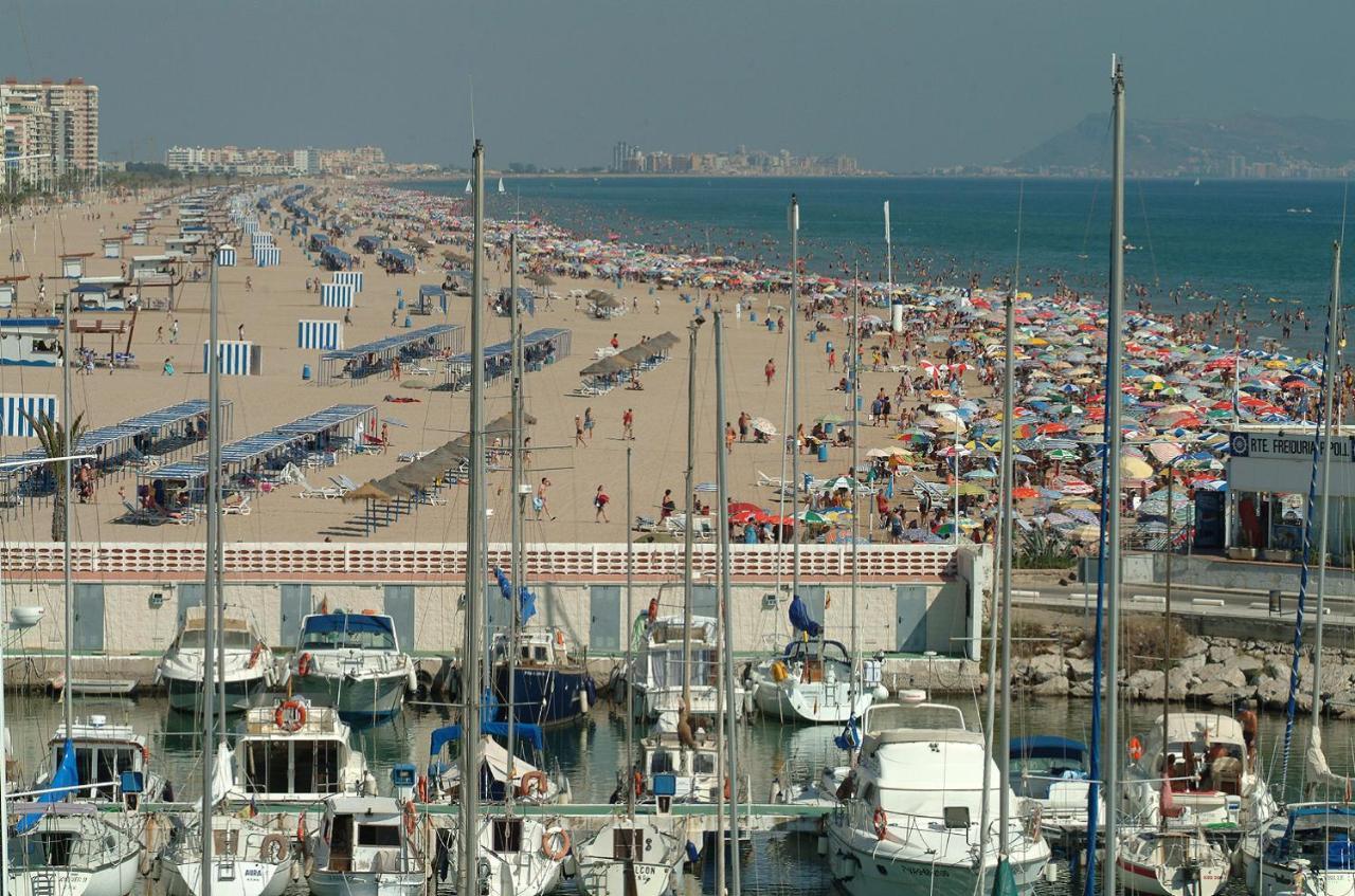 Aigua Blava Primera Linea - Alquiler Solo Familias Appartement Playa de Gandia Buitenkant foto